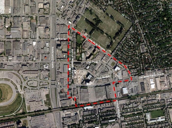 Plan - Localisation du projet Le Triangle