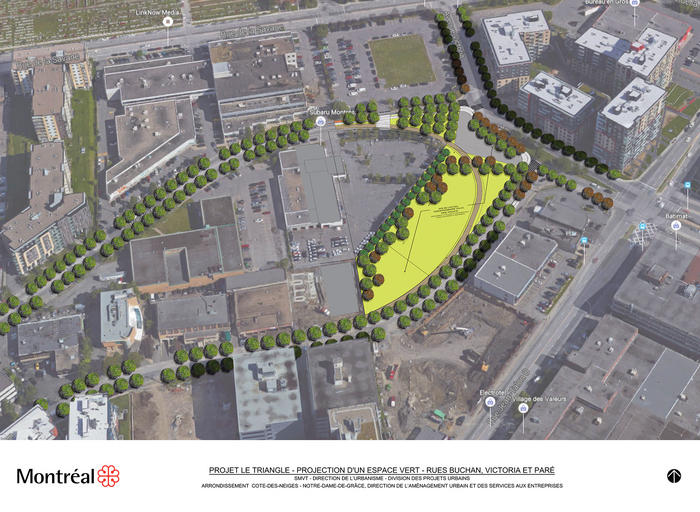 Perspective – Insertion du nouveau parc dans son secteur